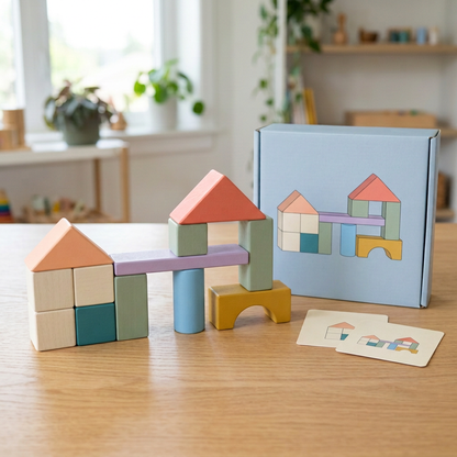 🏡 Little Architect Color Block Set — Build a Tiny Neighborhood of Rooftops, Archways, and Imaginative New Places