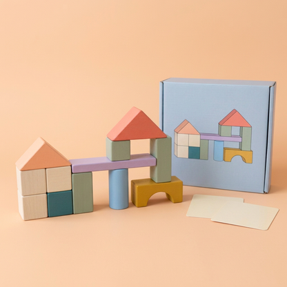 🏡 Little Architect Color Block Set — Build a Tiny Neighborhood of Rooftops, Archways, and Imaginative New Places