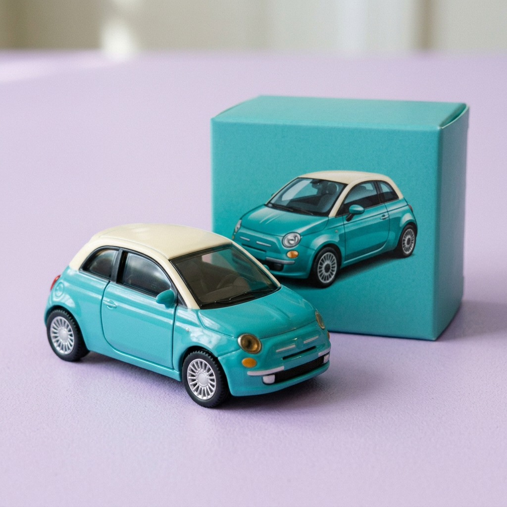 🚗 City Wanderer Mini Toy Coupe — Turquoise Charm, an Ivory Roof, and a Little Journey Waiting to Happen