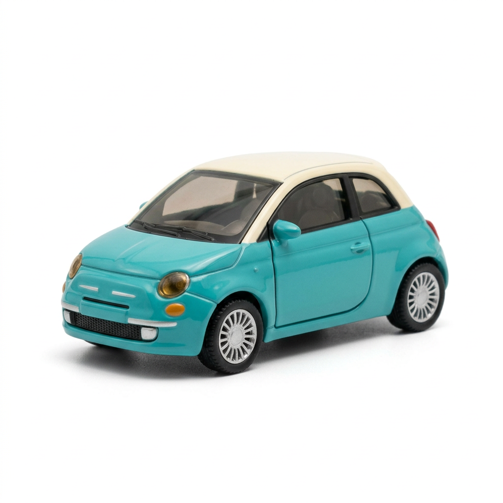 🚗 City Wanderer Mini Toy Coupe — Turquoise Charm, an Ivory Roof, and a Little Journey Waiting to Happen