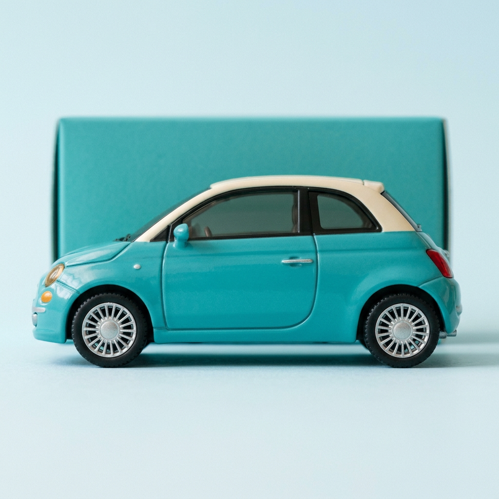 🚗 City Wanderer Mini Toy Coupe — Turquoise Charm, an Ivory Roof, and a Little Journey Waiting to Happen