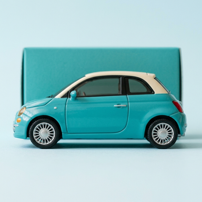 🚗 City Wanderer Mini Toy Coupe — Turquoise Charm, an Ivory Roof, and a Little Journey Waiting to Happen