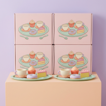 🧁 Little Patisserie Pretend-Play Dessert Set — A Pastel Café of Toy Cakes, Tiny Cups, and Stories to Share