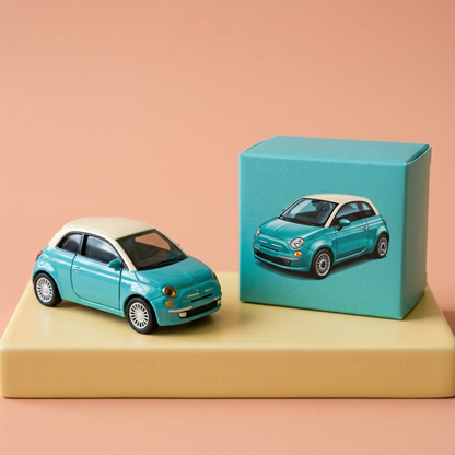 🚗 City Wanderer Mini Toy Coupe — Turquoise Charm, an Ivory Roof, and a Little Journey Waiting to Happen