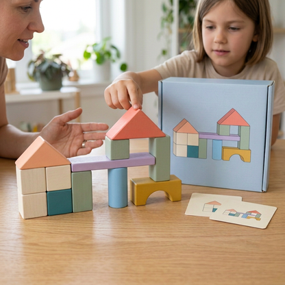 🏡 Little Architect Color Block Set — Build a Tiny Neighborhood of Rooftops, Archways, and Imaginative New Places